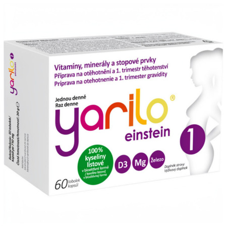 Yarilo YARILO Einstein príprava na tehotenstvo a 1. trimester 60 kapsúl