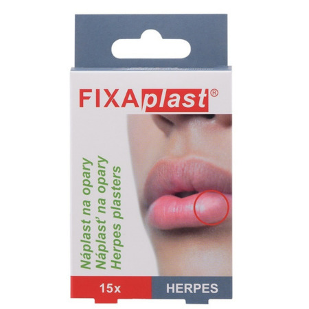 FIXAPLAST Herpes náplasť na opary 15 kusov