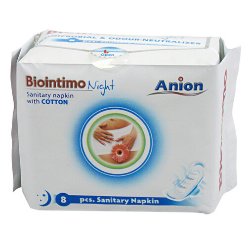 Biointimo Anion nočné hygienické vložky 8 ks 8ks