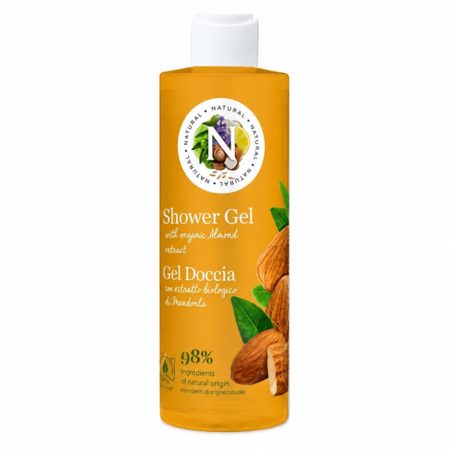 NATURAL Sprchový gél bio mandle 400 ml
