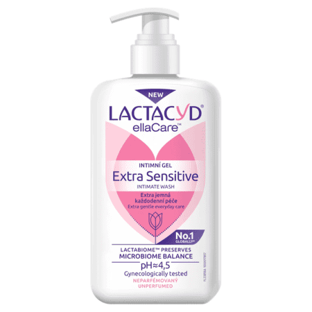 LACTACYD LACTACYD Extra sensitive intímny gél neparfumovaný 200 ml