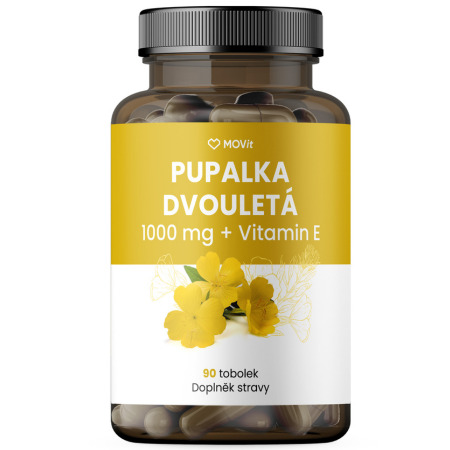 MOVit Pupalka dvojročná 1000 mg + vitamín E 90 kapsúl