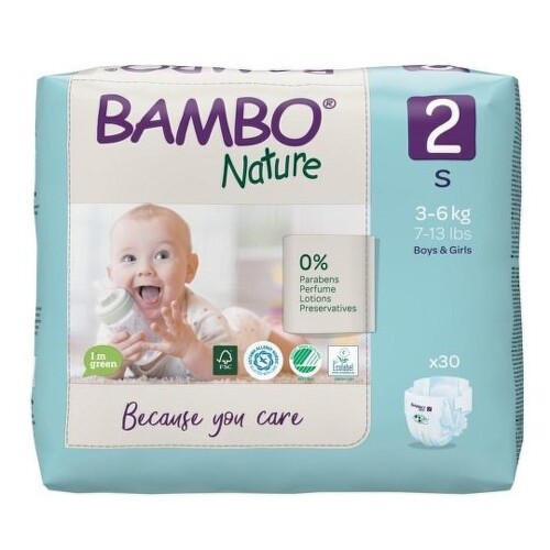 E-shop BAMBO 2 detské plienky priedušné 30 kusov