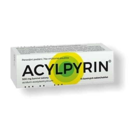 E-shop ACYLPYRIN 500 mg 15 šumivých tabliet