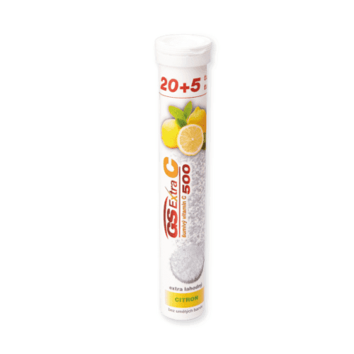 E-shop GS Extra C 500 šumivý citrón 20 + 5 šumivých tabliet