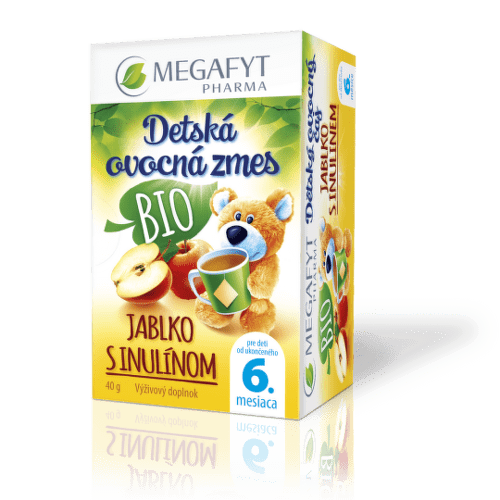 MEGAFYT Detská ovocná zmes BIO jablko s inulínom 20 x 2 g
