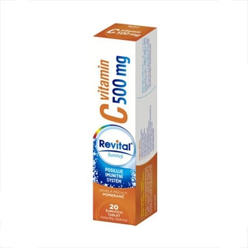REVITAL Vitamín C 500 mg 20 šumivých tabliet
