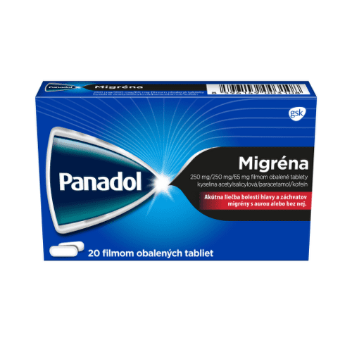 E-shop PANADOL Migréna proti bolesti hlavy 20 tabliet