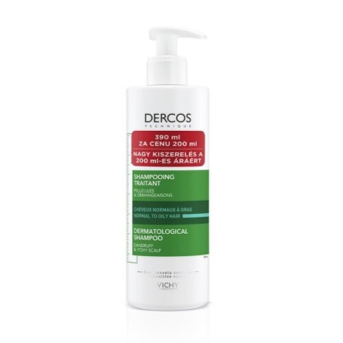 E-shop VICHY Dercos anti-dandruff DS šampón proti lupinám, normálne až mastné vlasy 390 ml