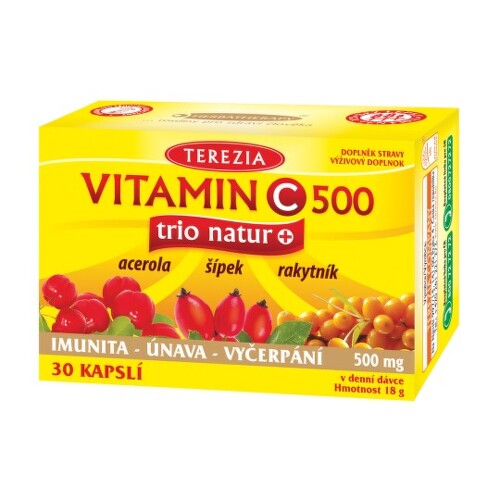 E-shop TEREZIA Vitamín C 500 trio natur+ 30 kapsúl