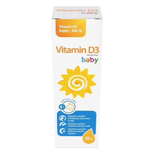 E-shop SIROWA Vitamín D3 baby kvapky 400 IU 10 ml