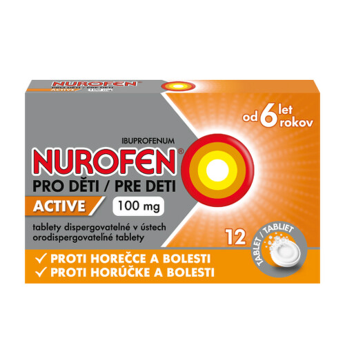 E-shop NUROFEN Active pre deti 100 mg 12 tabliet