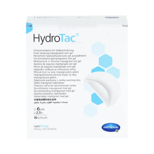E-shop HYDROTAC Krytie na rany penové hydropolymérové impregnované gélom 6 cm 10 ks