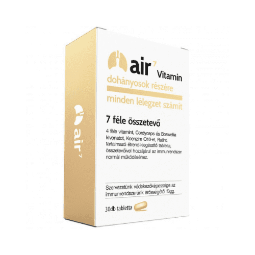 E-shop AIR7 Vitamín pre pľúca pre fajčiarov 7 zložiek + cordyceps + boswelia 30 tabliet
