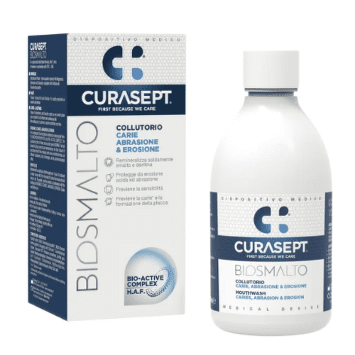 E-shop CURASEPT Biosmalto c.a.e. ústna voda proti zubnému kazu abrázii a erózii 300 ml