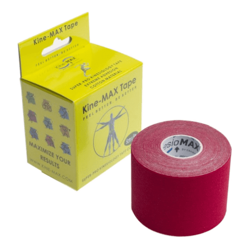 E-shop KINE-MAX Super-pro cotton kinesiology tape červená tejpovacia páska 5 cm x 5 m 1 ks