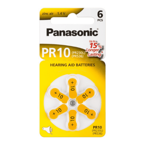 E-shop PANASONIC Pr10 batérie pr230l pr536 do načúvacích prístrojov 6 ks
