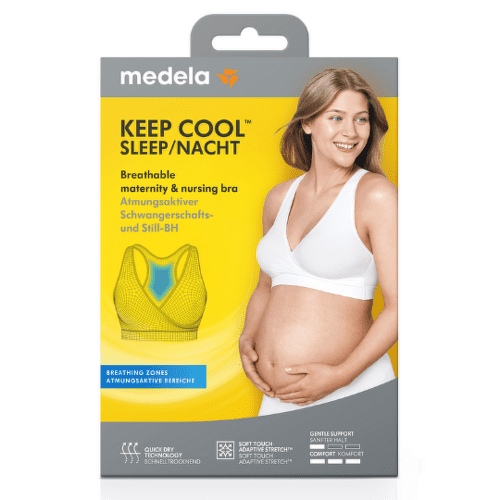 E-shop MEDELA Nočná dojčiaca podprsenka keep cool veľkosť M biela 1 ks