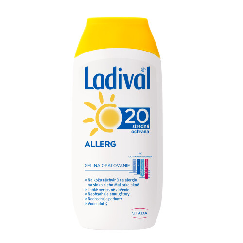 LADIVAL Allerg SPF20 gél na opaľovanie 200 ml
