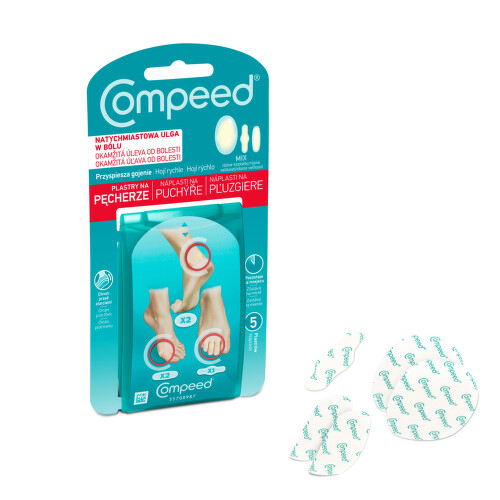 COMPEED Náplasť na pľuzgiere mix 5 ks