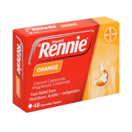 E-shop RENNIE S príchuťou pomaranča 680 mg/80 mg 48 tabliet
