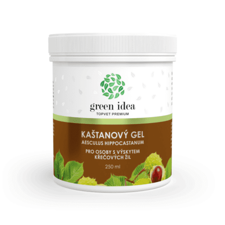 TOPVET Gaštanový masážny gél na kŕčové žily 250 ml