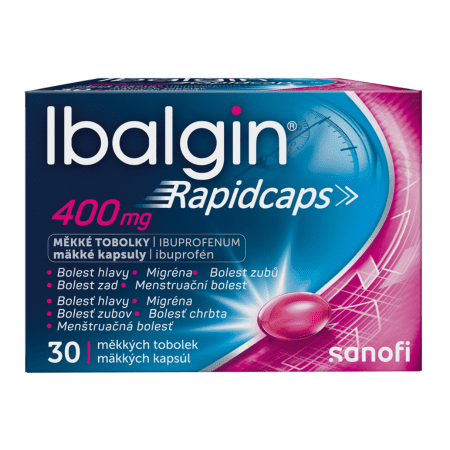 IBALGIN Rapidcaps 400 mg 30 kapsúl