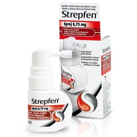 STREPFEN Sprej 8,75 mg orálna roztoková aerodisperzia 15 ml kúpite na Benulekaren.sk
