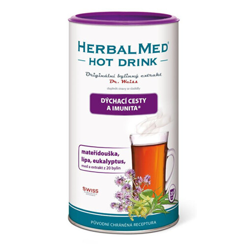 Dr.Weiss HerbalMed Hot Drink prechladnutie a nádcha prášok na prípravu nápoja pri nádche a prechladnutí 180 g kúpite na Benulekaren.sk