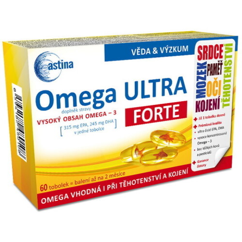 Astina Omega Ultra Forte kapsuly s esenciálnymi mastnými kyselinami 60 cps kúpite na Benulekaren.sk