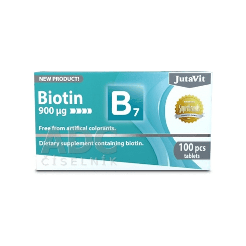 JUTAVIT Biotín 900 µg vitamín B7 100 tabliet kúpite na Benulekaren.sk