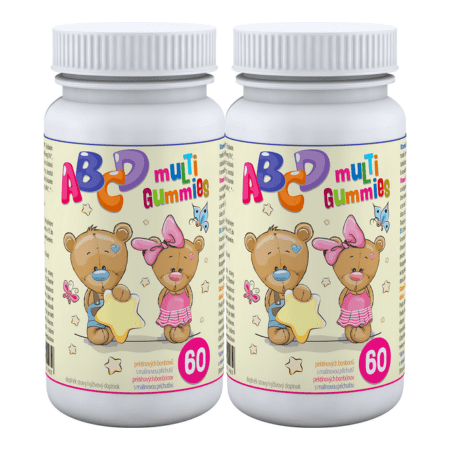 PHARMA ACTIV Abcd multi gummies clinical malina 2 x 60 ks