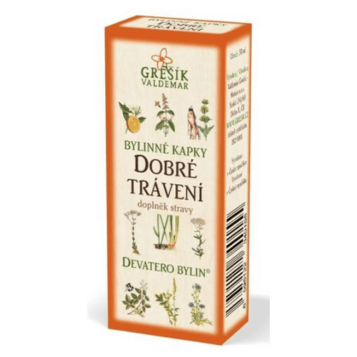 GREŠÍK BYLINNÉ KVAPKY DOBRÉ TRÁVENIE 50ml kúpite na Benulekaren.sk