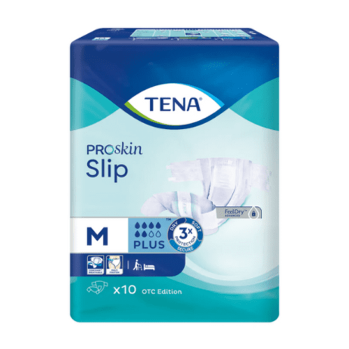 TENA Slip proskin plus M plienkové nohavičky nasiakavosť 2165 ml boky 73-122 cm 10 ks kúpite na Benulekaren.sk
