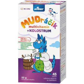 VITAR MUDráčik multivitamín + kolostrum 45 tabliet kúpite na Benulekaren.sk