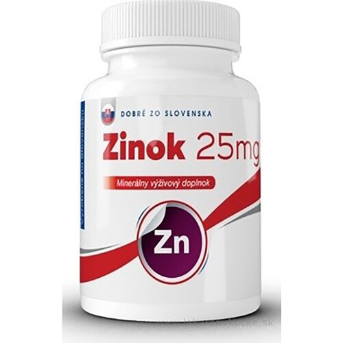 DOBRE ZO SLOVENSKA Zinok 25 mg 100+20 tabliet zadarmo