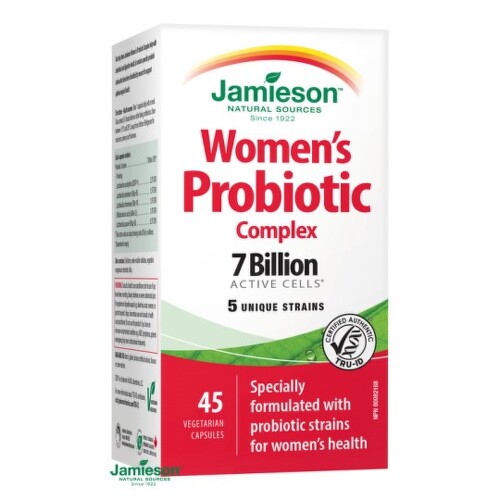 JAMIESON Probiotic complex pre ženy zmes bakteriálnych kultúr - 5 kmeňov 45 kapsúl