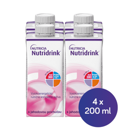 NUTRIDRINK Jahoda 4 x 200 ml