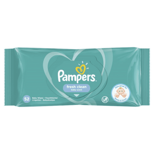 PAMPERS Baby wipes fresh clean 52 ks