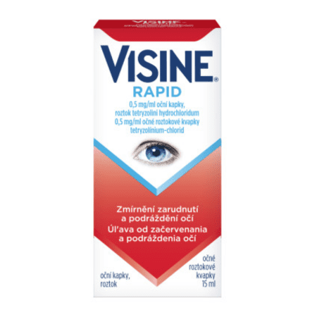 Visine Visine Rapid 0,5 mg/ml očné kvapky, roztok na osvieženie unavených očí 15 ml kúpite na Benulekaren.sk