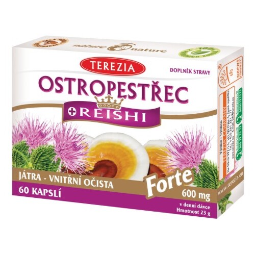TEREZIA Pestrec + reishi forte 60 kapsúl kúpite na Benulekaren.sk