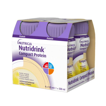 NUTRIDRINK Compact protein vanilka 4 x 125 ml kúpite na Benulekaren.sk