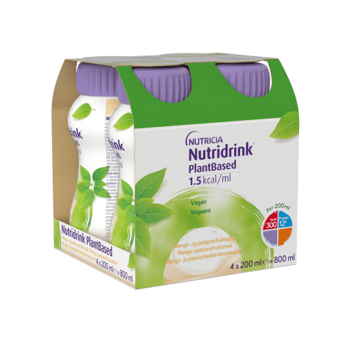 NUTRIDRINK PlantBased príchuť mango a marakuja 4 x 200 ml kúpite na Benulekaren.sk