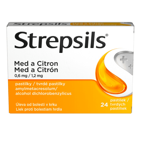 STREPSILS Med a Citrón 24 pastiliek kúpite na Benulekaren.sk