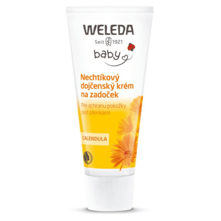 WELEDA Nechtíkový dojčenský krém na zadoček bez parfumácie 75 ml
