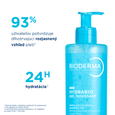 BIODERMA Hydrabio gel moussant penivý micelárny čistiaci gél 400 ml