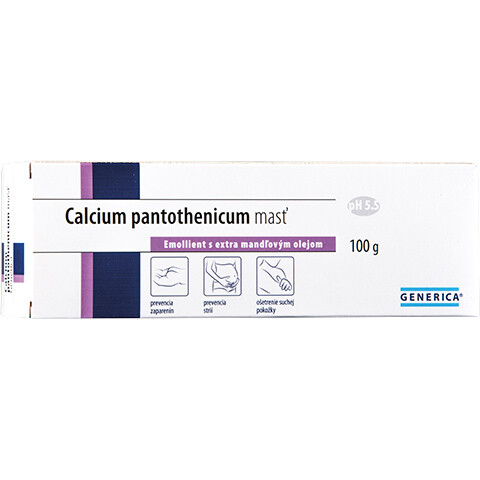 GENERICA Calcium pantothenicum masť Emollient s extra mandľovým olejom, 100 g kúpite na Benulekaren.sk