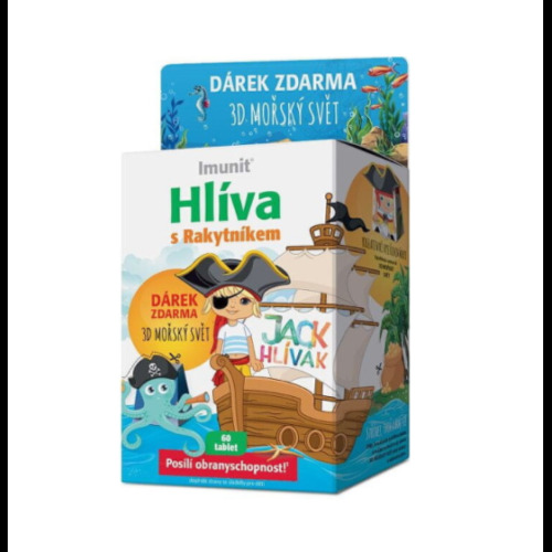 IMUNIT JACK HLÍVÁK sacie tablety s rakytníkom Morský svet tablety na posilnenie imunity pre deti 60 tbl kúpite na Benulekaren.sk