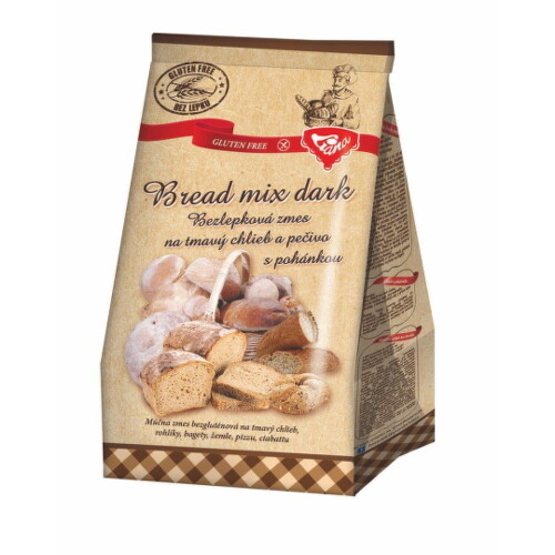 Liana Bread mix dark, bezlepková zmes na tmavé pečivo s pohánkou, 1000g kúpite na Benulekaren.sk