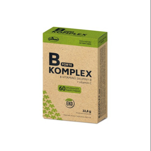 VITAR B-Komplex forte + vitamín C EKO 60 kapsúl